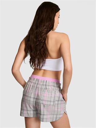 Flanel Boxer Pijama Şortu