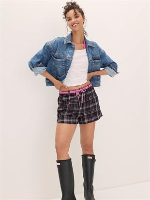 Flanel Boxer Pijama Şortu