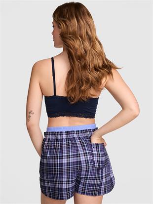Flanel Boxer Pijama Şortu