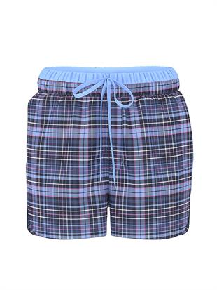 Flanel Boxer Pijama Şortu