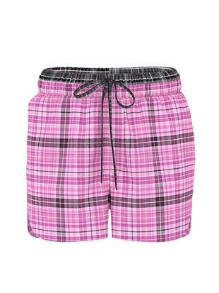 Flanel Boxer Pijama Şortu