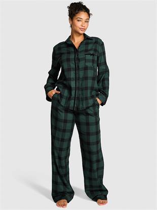 Flanel Uzun Pijama Takımı