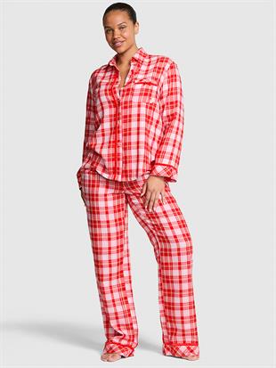 Flanel Uzun Pijama Takımı