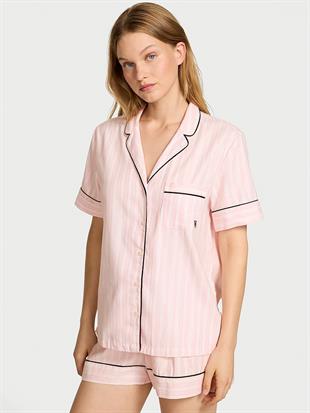 Flannel Şortlu Pijama Takımı