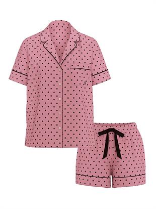 Flannel Şortlu Pijama Takımı