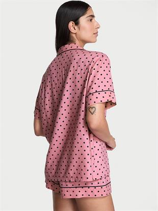 Flannel Şortlu Pijama Takımı