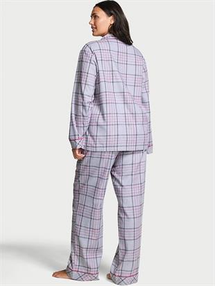 Flannel Uzun Pijama Takımı