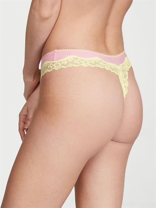 Fun & Flirty Dantelli Derin Bacak Kesimli Scoop Tanga