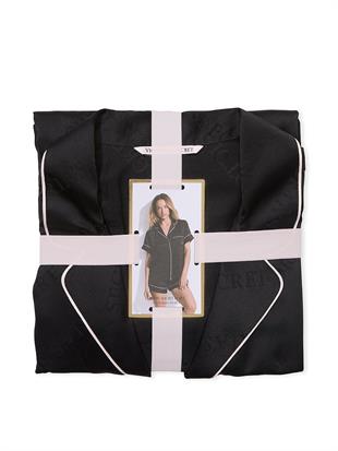 Glazed Saten Şortlu Pijama Takımı