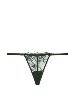 Gül Dantelli Ayarlanabilir V-String Külot