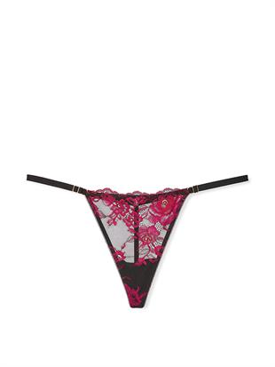 Gül Dantelli Ayarlanabilir V-String Külot