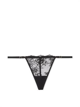 Gül Dantelli Ayarlanabilir V-String Külot