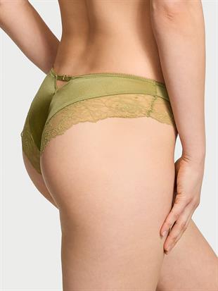 Gül Dantelli Derin Bacak Kesim Cheeky Külot