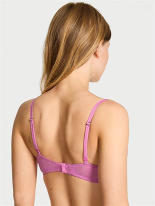 Gül Dantelli Push-Up Sütyen