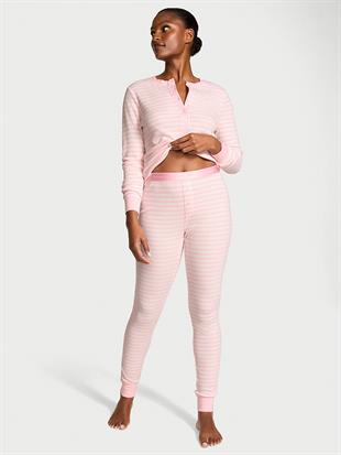 Henley Termal Uzun Pijama Takımı
