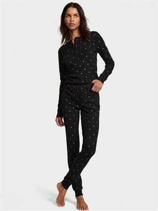 Henley Termal Uzun Pijama Takımı