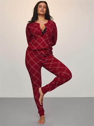 Henley Termal Uzun Pijama Takımı