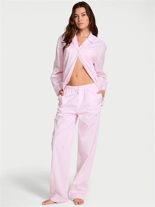 Heritage Pamuklu Oversize Pijama Takımı