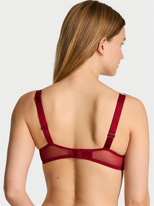 Işıltılı Askılı Dantelli Push-Up Sütyen