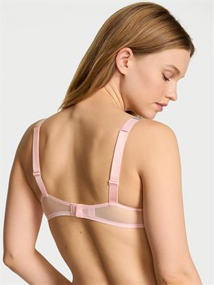 Işıltılı Askılı Dantelli Push-Up Sütyen