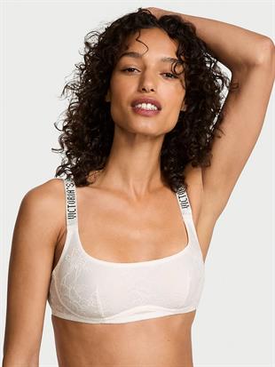 Işıltılı Askılı Dantelli Scoop Bralet