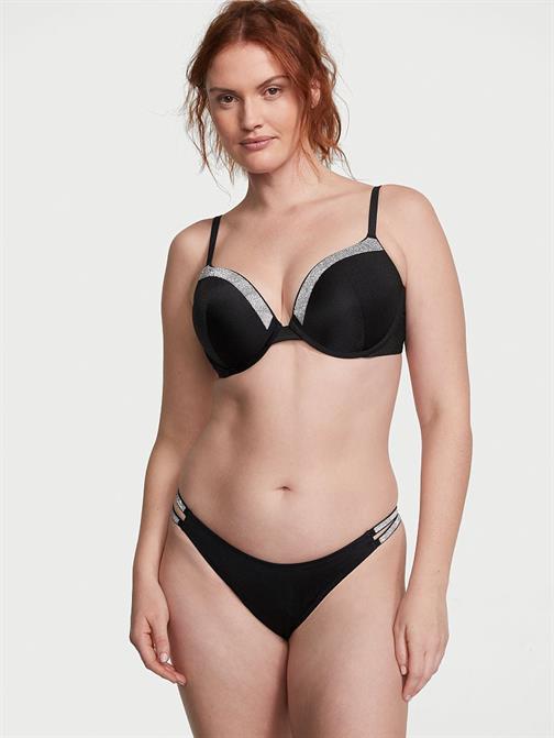 Işıltılı Çift Askılı Brazilian Bikini Altı