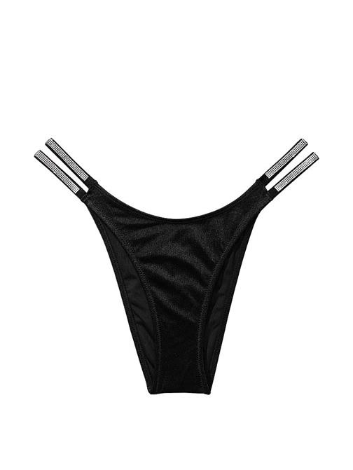 Işıltılı Çift Askılı Brazilian Bikini Altı