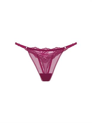 Işıltılı Dantelli Ayarlanabilir Askılı Tanga