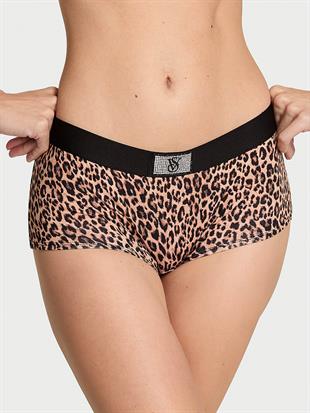 Işıltılı Logolu Boyshort Külot