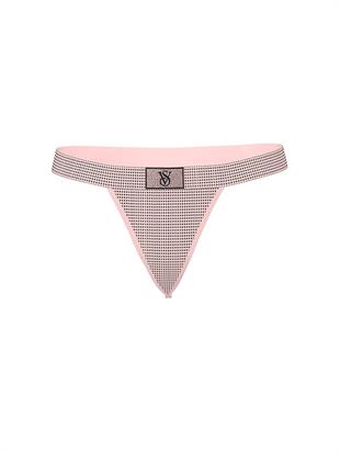 Işıltılı Pamuklu V-String Külot