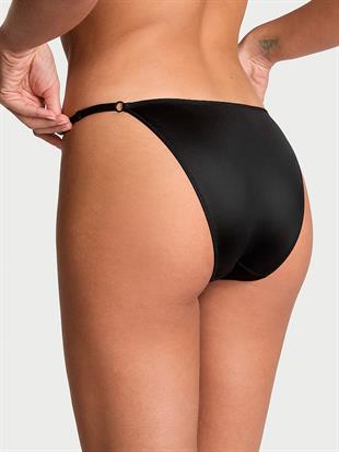 Işıltılı Yılan işlemeli Ayarlanabilir String Bikini Külot