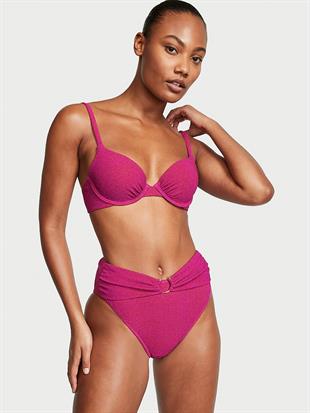 Işıltılı Yüksek Bel Cheeky Bikini Altı