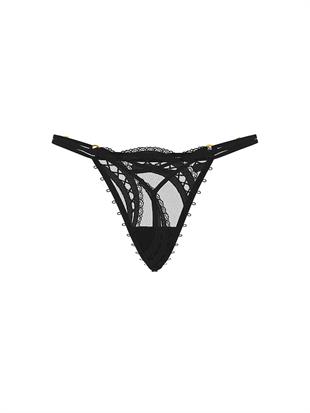 İşlemeli Ayarlanabilir V-String Külot