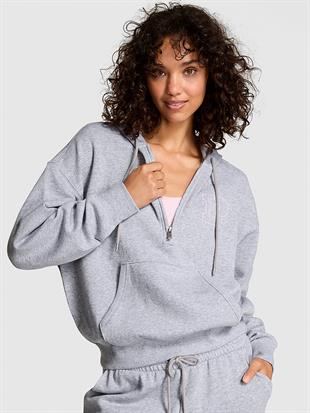 Ivy Yarım Fermuarlı Kapüşonlu Sweatshirt