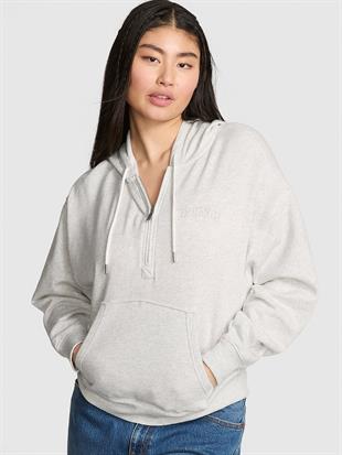Ivy Yarım Fermuarlı Kapüşonlu Sweatshirt
