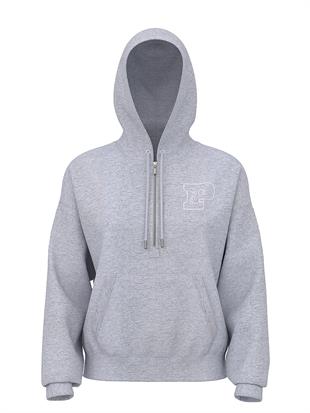 Ivy Yarım Fermuarlı Kapüşonlu Sweatshirt