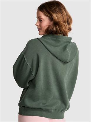 Ivy Yarım Fermuarlı Kapüşonlu Sweatshirt