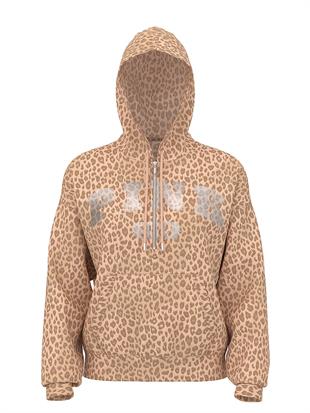 Ivy Yarım Fermuarlı Kapüşonlu Sweatshirt