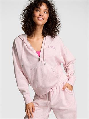 Ivy Yarım Fermuarlı Kapüşonlu Sweatshirt