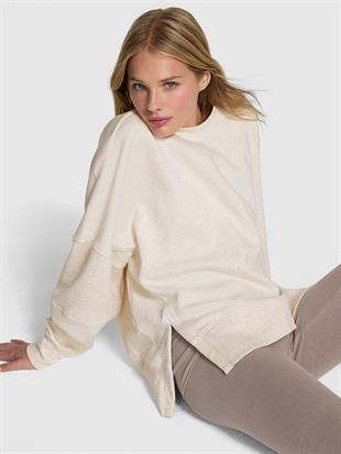 Ivy Yırtmaçlı Oversize Sweatshirt