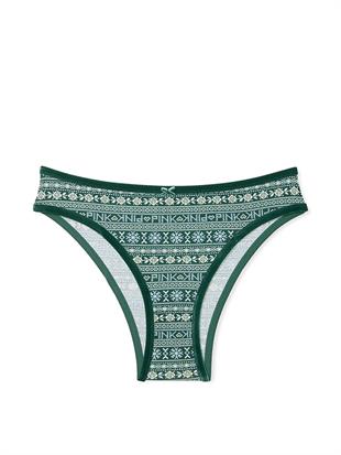 Kadife Kenarlı Pamuklu Cheeky Külot