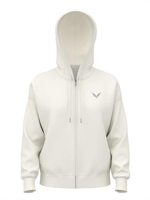 Klasik Fermuarlı Kapüşonlu Sweatshirt