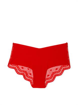 Lazer Kesim Arkası Dantelli Cheeky Külot