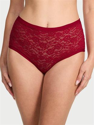 Lazer Kesim Dantelli Brief Külot