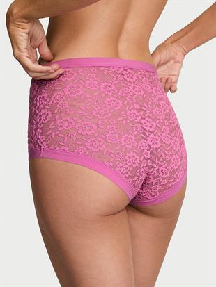 Lazer Kesim Dantelli Brief Külot