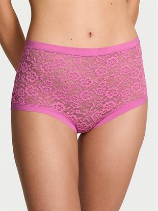 Lazer Kesim Dantelli Brief Külot