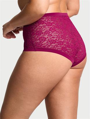 Lazer Kesim Dantelli Modern Brief Külot