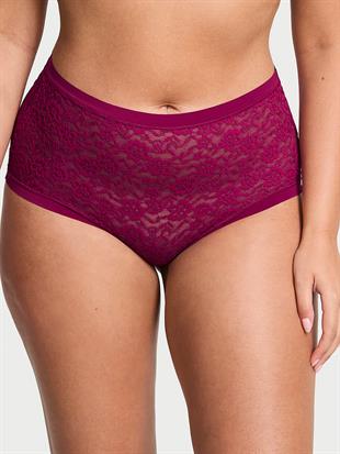 Lazer Kesim Dantelli Modern Brief Külot