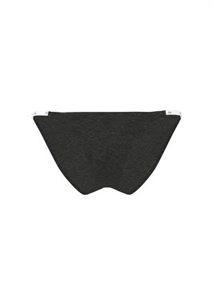 Logolu Pamuklu Askılı Bikini Külotu