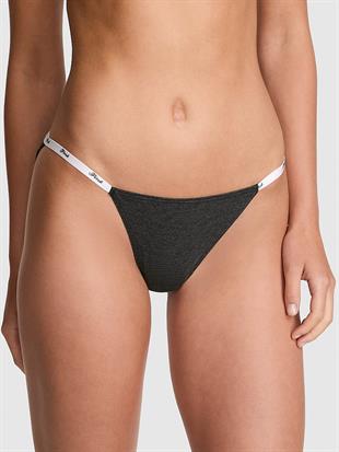 Logolu Pamuklu Askılı Bikini Külotu
